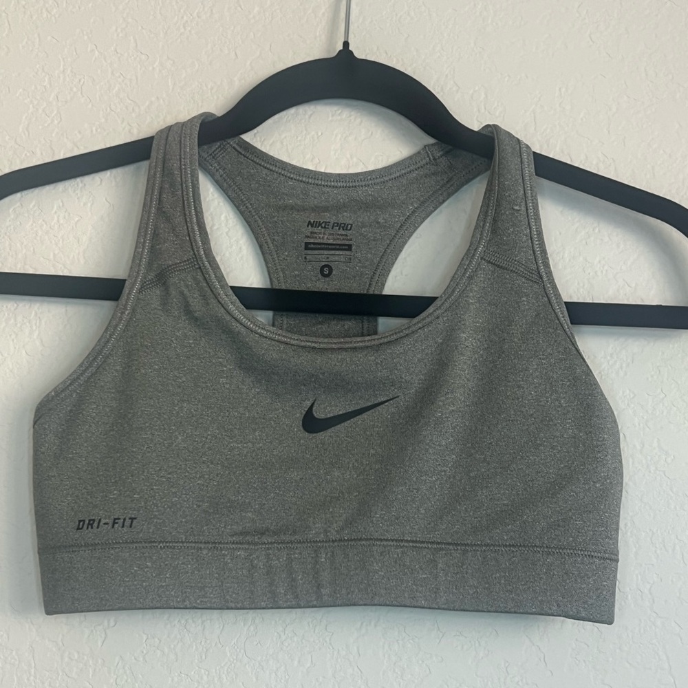 Nike Dri-FIT Women's Gray Sports Bra